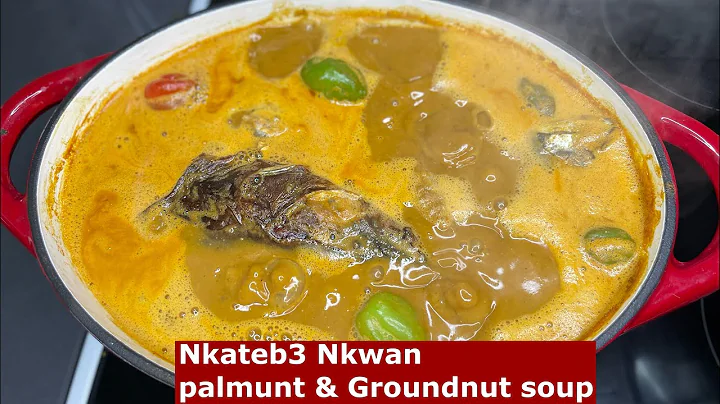 Ghanaian Palm Nut & Groundnut Soup | Nkateb3 | Recipe | Step By Step | Lovystouch