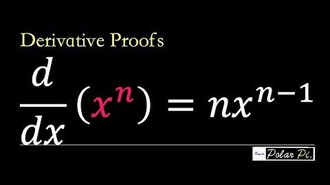 Derivative Proofs - Proof of the Power Rule [d/dx(x^n)=nx^n-1]