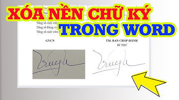 Cách xóa nền chữ ký trong Word chỉ vài bước đơn giản