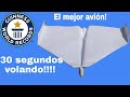 Como hacer avión de papel que tiene récord guiness (más tiempo volando)