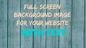 Full Screen Landing Page Image with HTML & CSS [How-To]