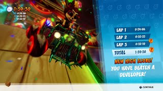 CTR Nitro Fueled - Developer Time Trial #37: Koala Carnival (1:39:30)