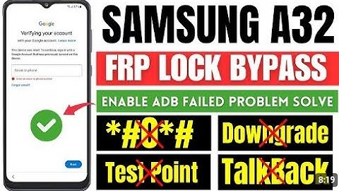 Samsung A32 A325f FRP Bypass Android 1314  Enable ADB Fail Fix  New Method 2025