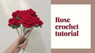 Hướng dẫn móc hoa hồng - Crochet Roses for Valentine's Day