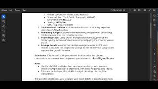Topaz Microsoft Excel Assignment