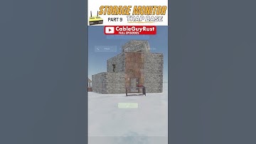 Storage Monitor Trap Base / Part 9 #cableguyrust #rust #rustpcgame #rustgame #rustgameplay