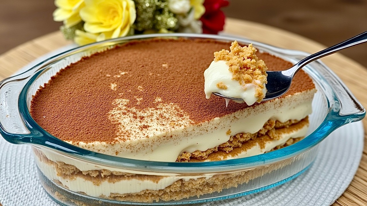 Итальянский десерт! Всего 15 минут! Не требуется выпечка или желатин!