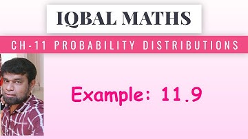 TN Class 12 Maths New Syllabus  Example 11.9 Chapter-11 Probability Distributions