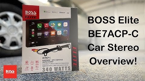 BOSS Elite BE7ACP-C Car Stereo Overview