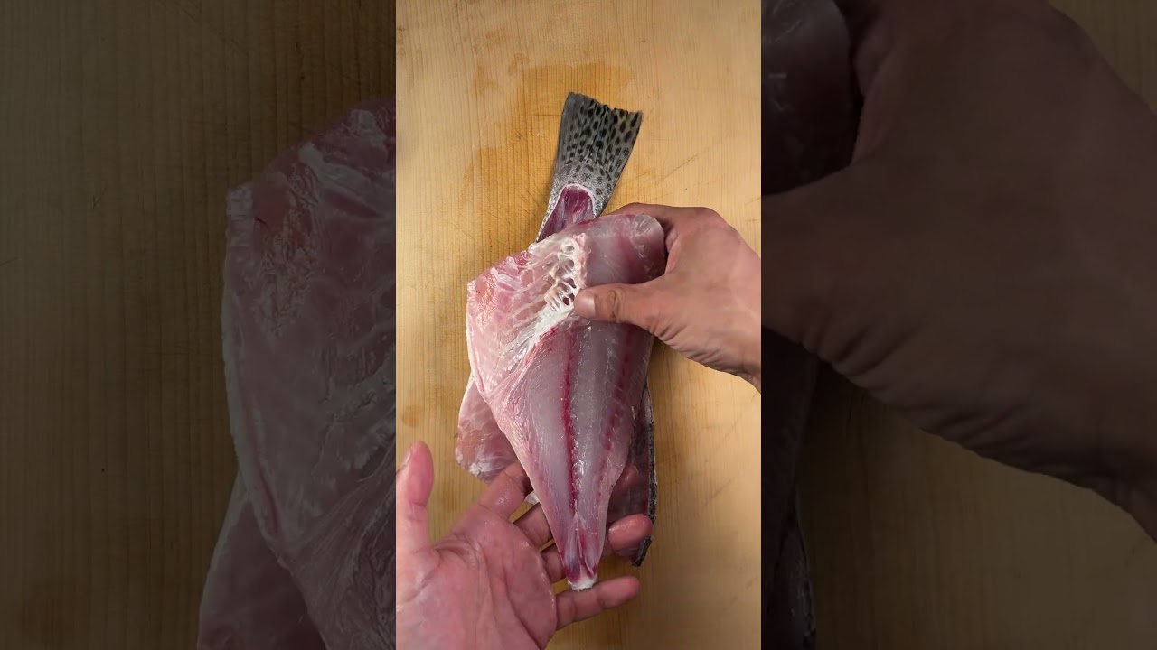 Can you guess this fish? Fish play #JapaneseChef#asmr #sushichef #KnifeSkills#FoodArt