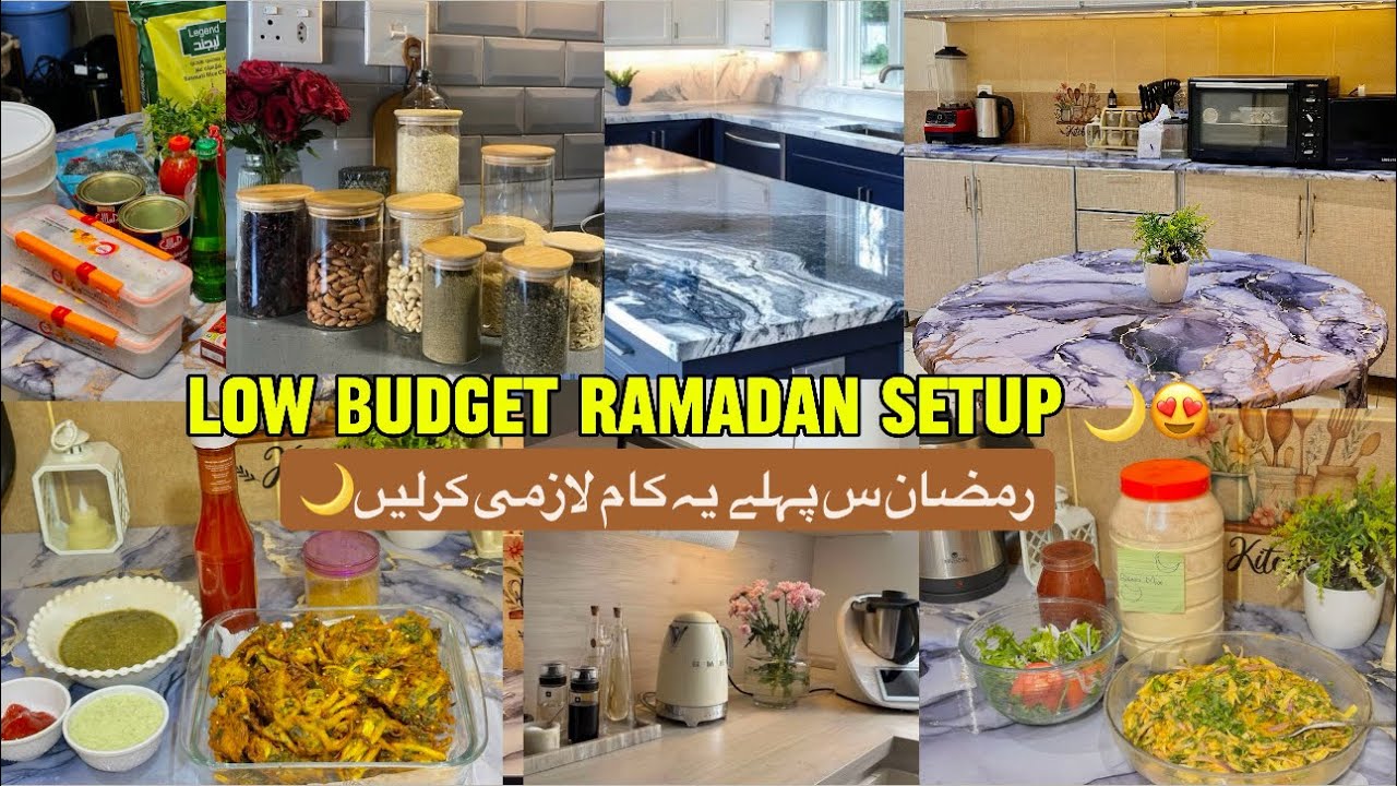 RAMADAN Kitchen Setup🌙From Simple to Classy Kitchen😍Pre Ramadan Food Perp- Lachedar Pakora Recipe