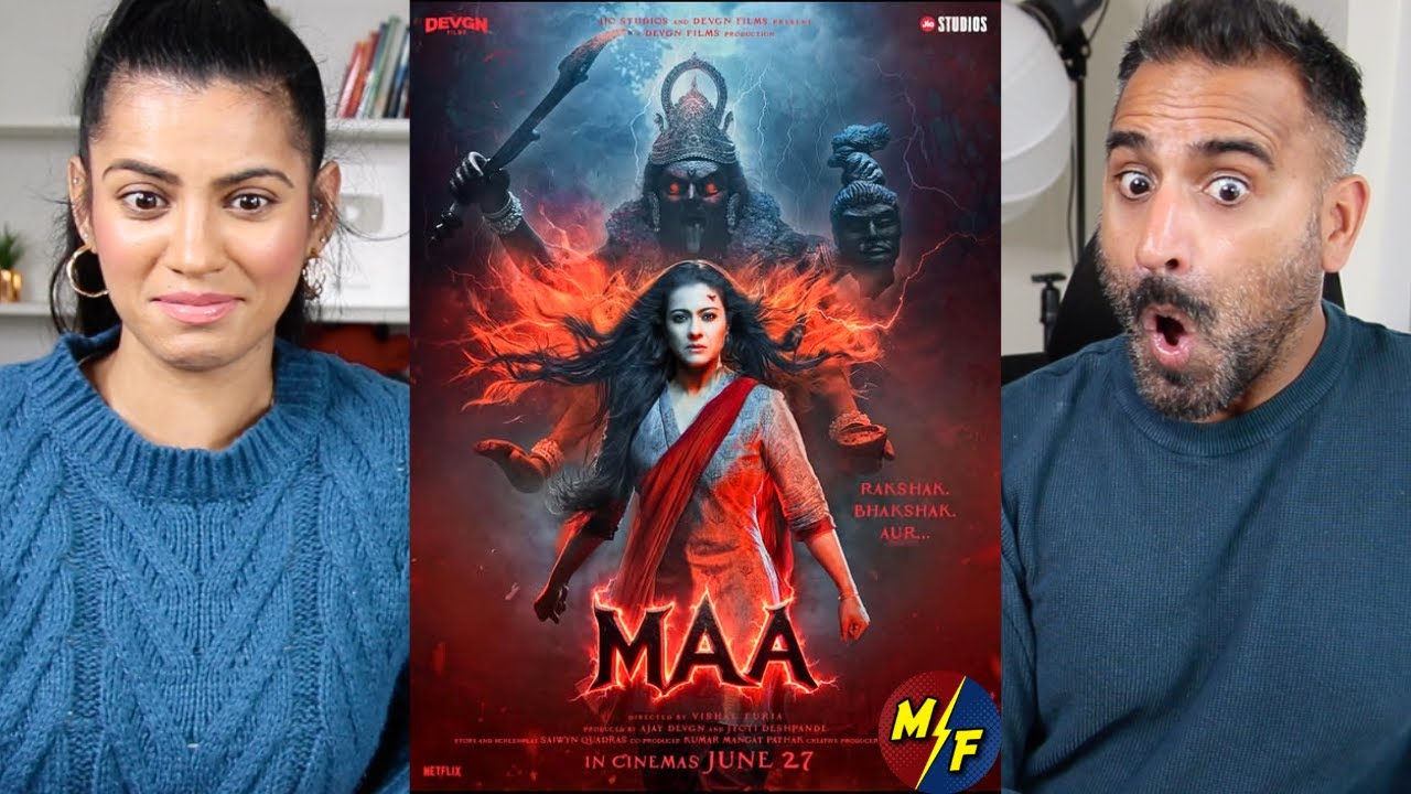 Реакция на официальный трейлер «Маа» | Резкая трансформация Каджол в мифологическом хорроре