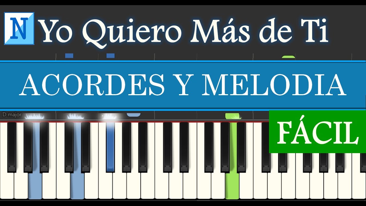 YO QUIERO MAS DE TI (Jaime Murrell) Piano Tutorial Fácil para PRINCIPIANTES