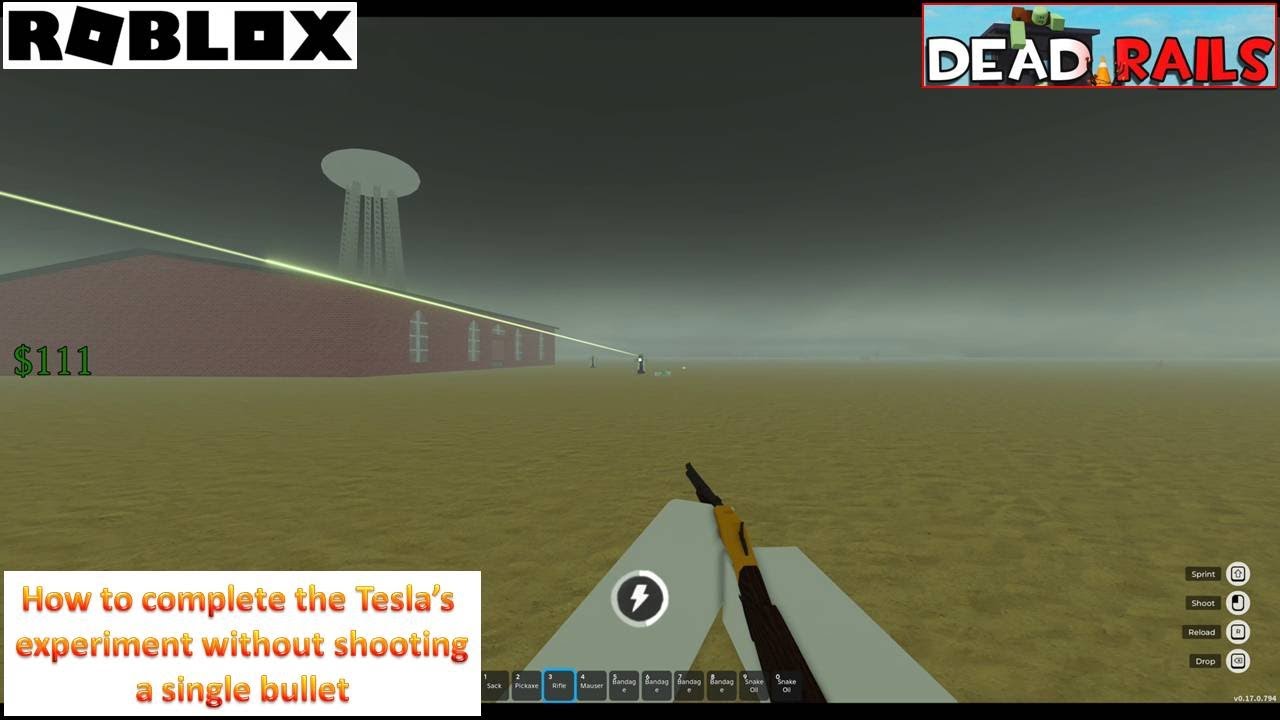 Robot Tesla Dead Rails Roblox Dead Rails - How to complete Tesla's experiment without shooting ...