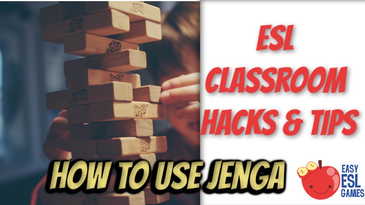 2 Quick Steps to Create Unlimited Adult ESL Games Using Jenga