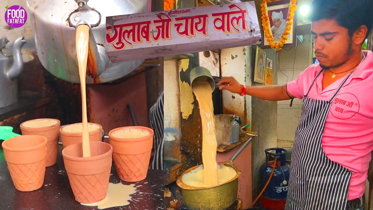 Famous Gulab Ji Chai Wale Jaipur | Jaipur - Rajasthani Street Food | Food Fatafat