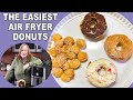 The Easiest AIR FRYER DONUTS, Topped the Way you Like