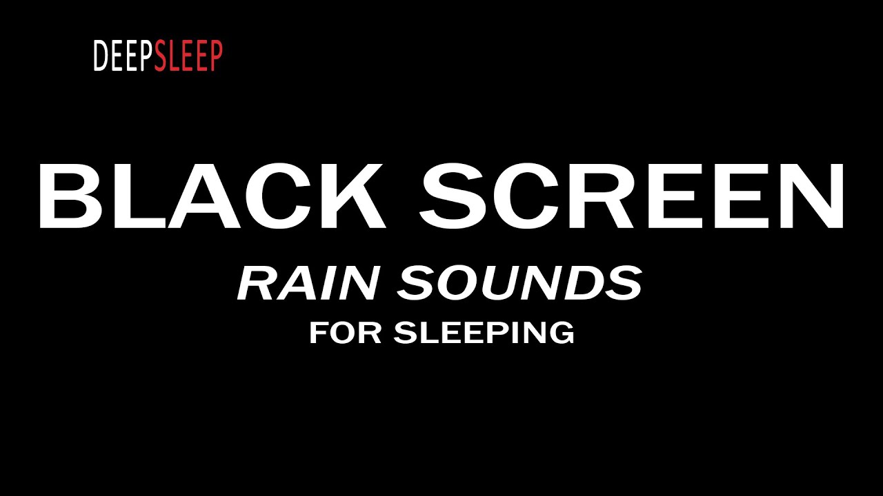 HEAVY RAIN NO THUNDER Sounds for Sleeping BLACK SCREEN - Deep Sleep