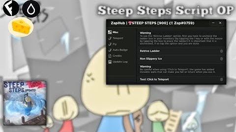 Roblox Steep Steps Script | Get Ladder | No  Ice | Teleport | Auto Badge