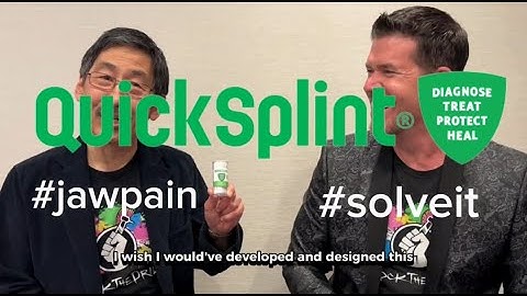 QuickSplint® Recommendations by Dr. John Nosti & Dr. Lane Ochi #TMJ #JawPain