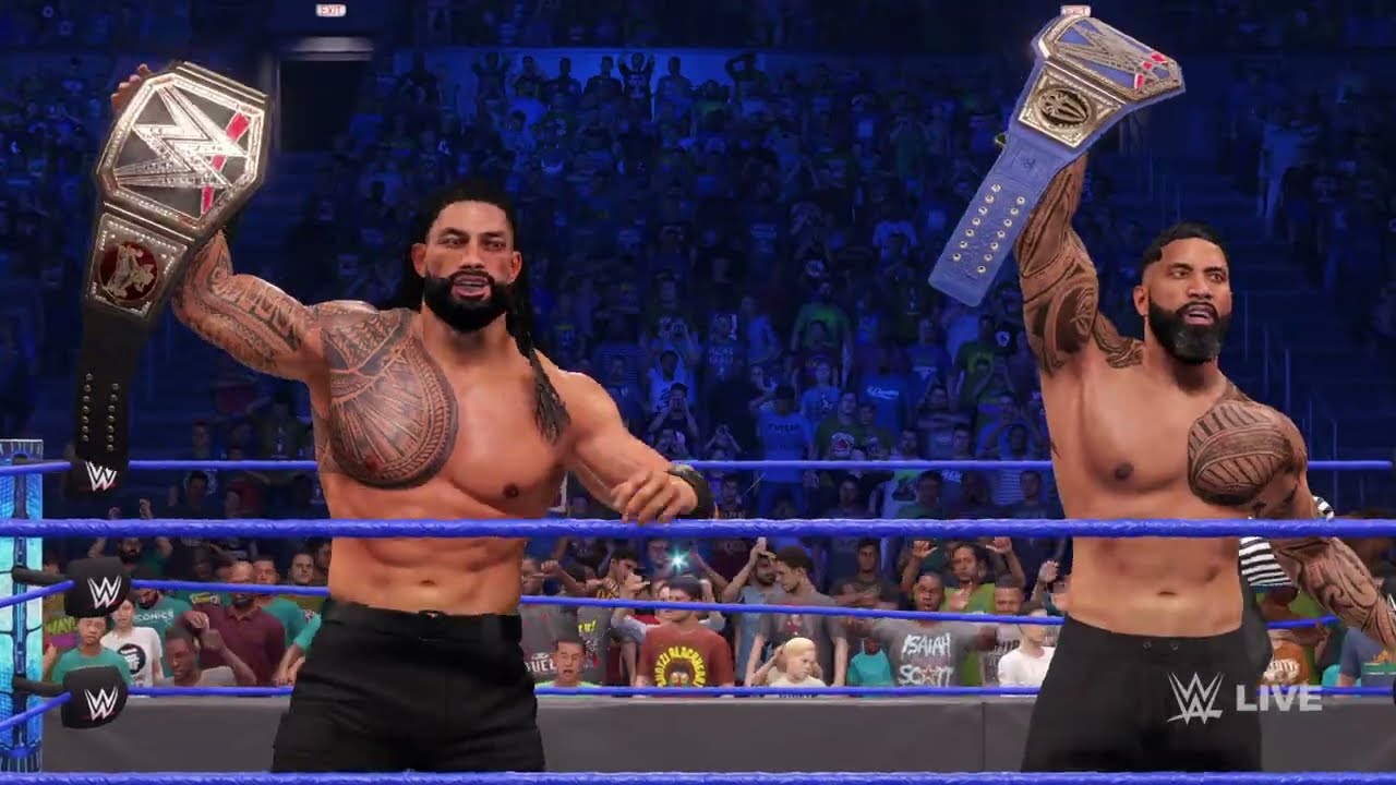 WWE 2K22 Roman Reigns VS. Veer Mahaan Undisputed WWE Universal Championship Match Gameplay