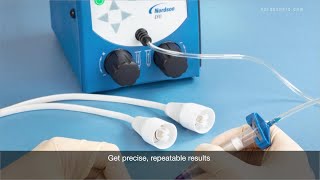 Ultimus I Dispensing Silver-Filled Epoxy on Medical Connectors