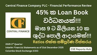 Cfin.n Q3 2025 Results Central Finance Plc Q3 2025 Full Report Analysis Cse Reports Hub