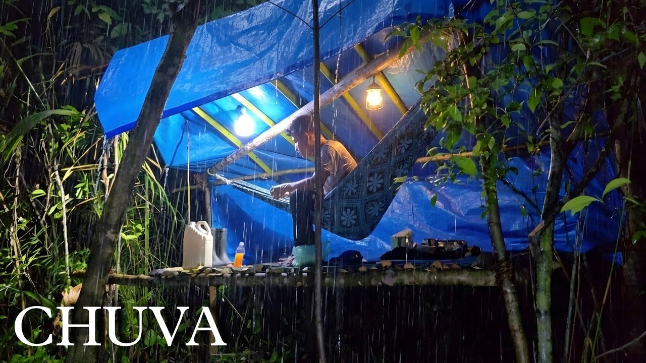 CONTRA O TEMPO:  Montei Acampamento Antes da TEMPESTADE 