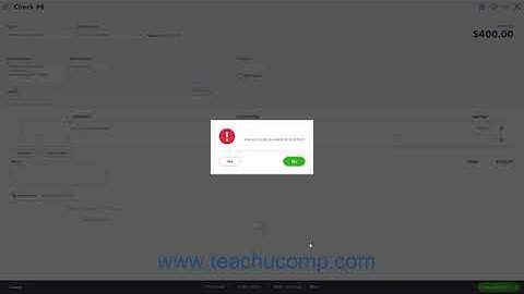 QuickBooks Online Tutorial Voiding Checks Intuit Training