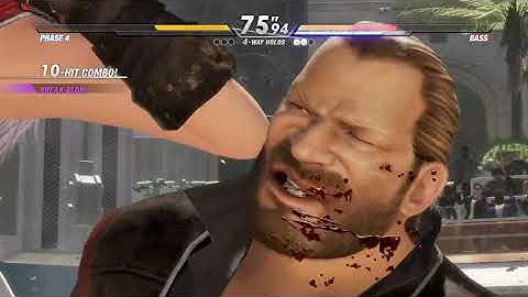 DOA6 Phase 4 💥 Bass | CPU vs CPU AI vs AI (hardest level 8)