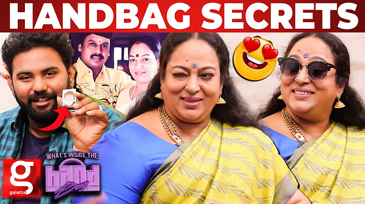 Nalini Hand Bag-ல👜இவ்ளோ விஷயம் இருக்கா😲ஆச்சரியப்பட்ட Vj Ashiq | Ramarajan | Handbag Secrets