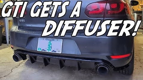 Installing an ECS Tuning Diffuser on my 2011 VW Golf GTI | How to Install a Rear diffuser on MK6 GTI