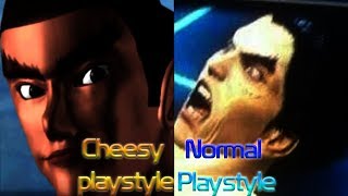 Tekken Normal VS Cheesy Playstyles Pt.1 (Kazuya \& Heihachi)