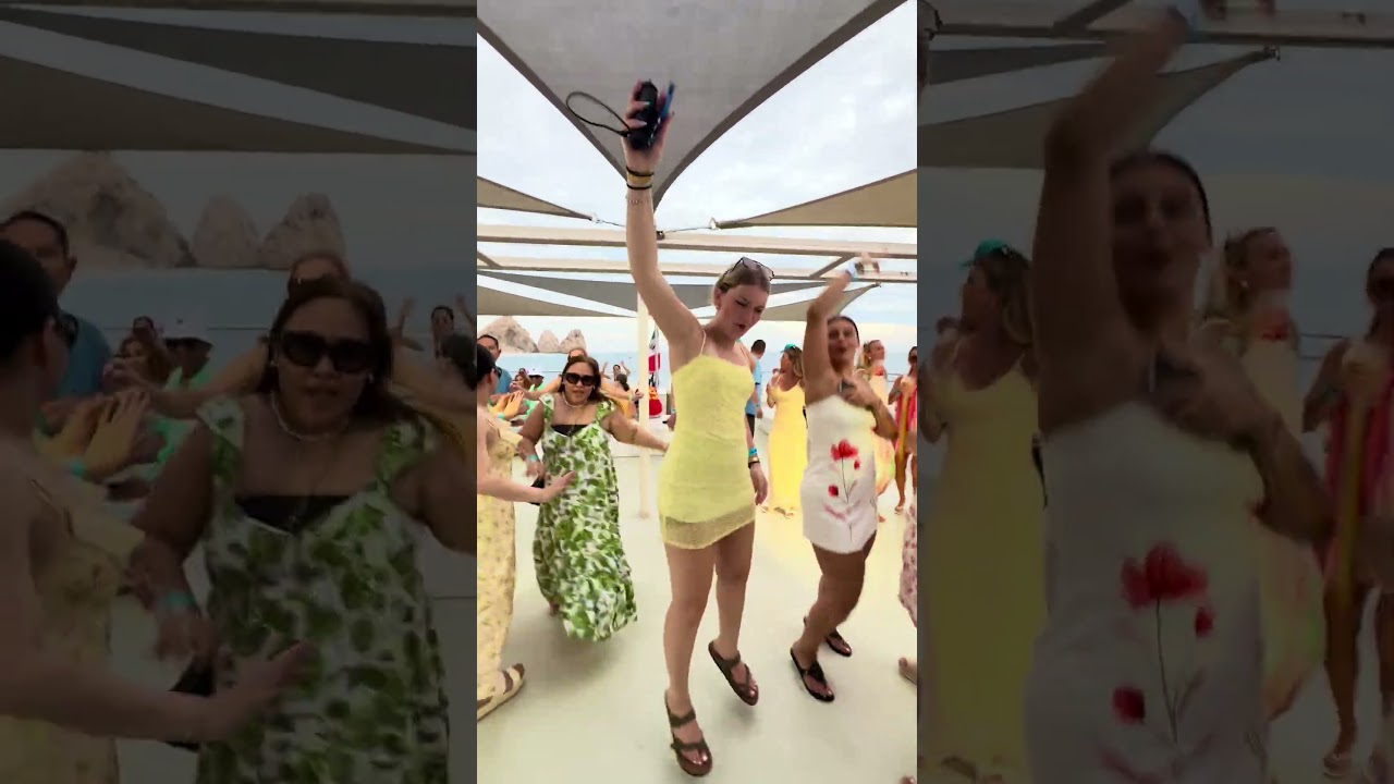 Cabo San Lucas, Mexico 🇲🇽 Sunset Cruise Party Dance 💃 🕺 #mexico #CaboSanLucas #everyone
