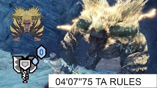 MHWI 終焉と云ふ名の金色  チャージアックス Furious Rajang Charge Blade TA Rules 激昂金獅子 盾斧