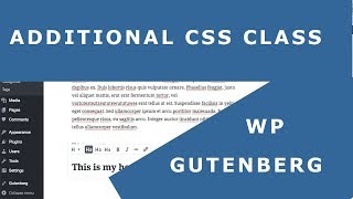 Additional CSS Class Gutenberg WordPress Example - Heading Color