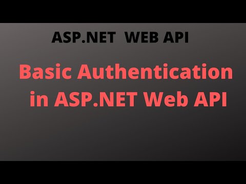 Basic Authentication in ASP.NET Web API | ASP.NET Web API