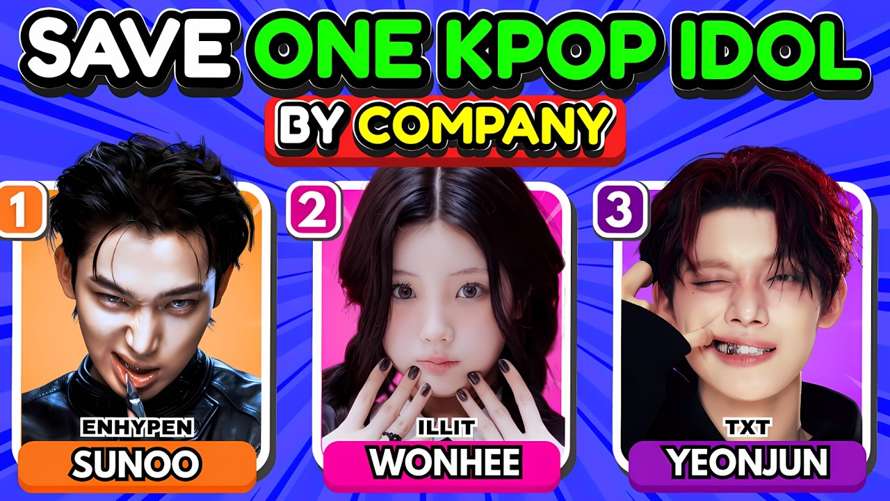 СПАСИТЕ ОДНОГО K-POP АЙДОЛА от ТОЙ ЖЕ КОМПАНИИ #3 (Выберите своего любимого айдола)😱💥| Викторина ...