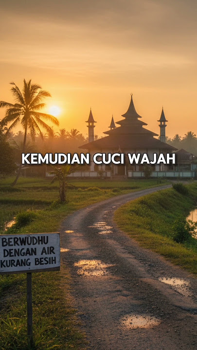 CARA BERWUDHU DENGAN AIR YG KURANG BERSIH. #wudhu #berwudhu #pendosahijrah #nasehat #dosa