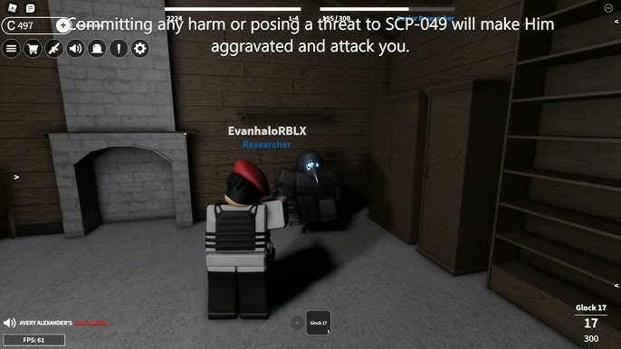 I'm working on SCP Roleplay in Roblox, I just finished 2 SCPs, SCP