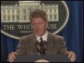 Pres. Clinton's Remarks Regarding the 1994-1995 MLB Strike