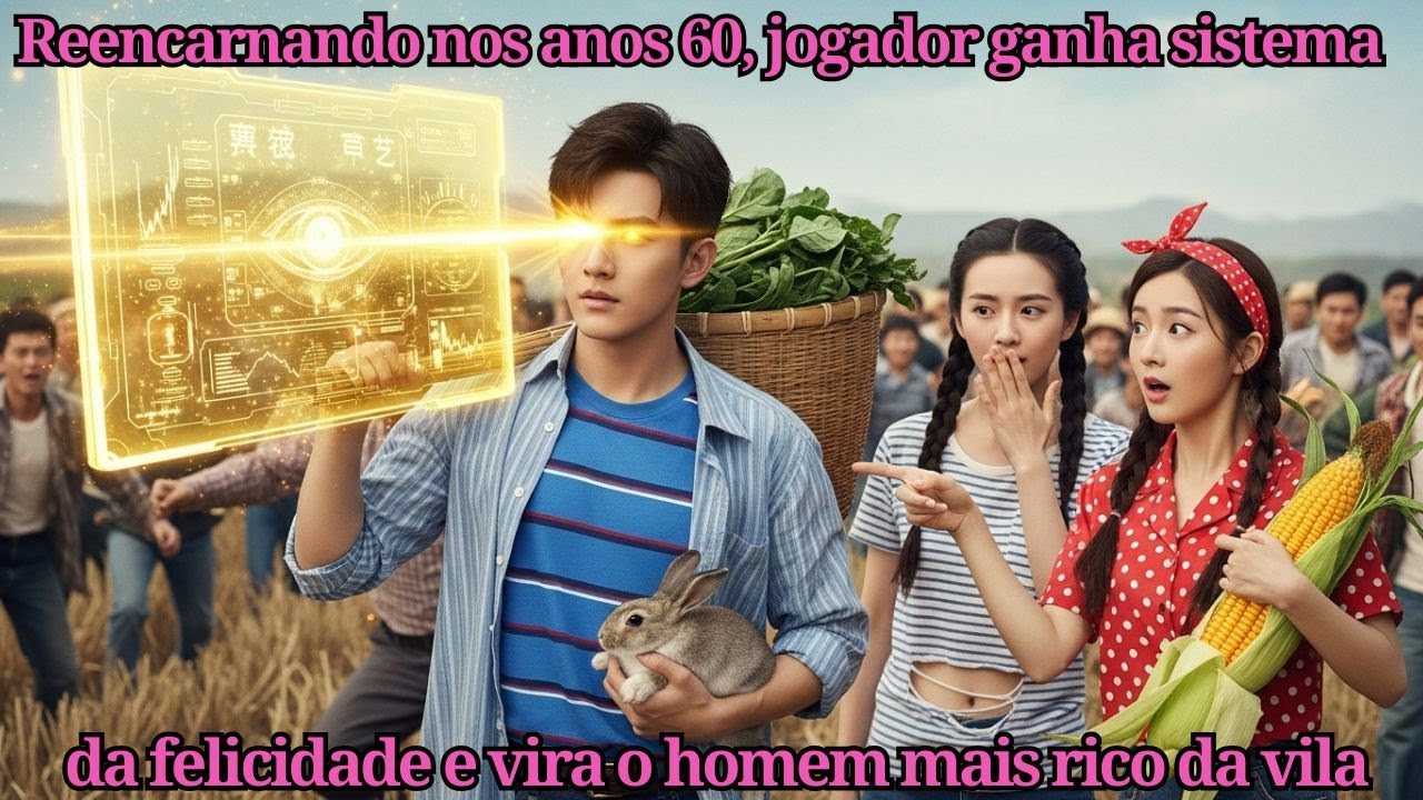 Reencarnando nos anos 60, jogador ganha sistema da felicidade e vira o homem mais rico da vila