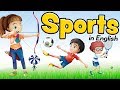 Sports in English - Vocabulary for beginners and children