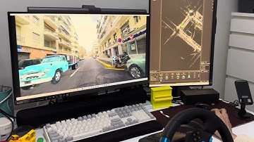 Driving simulation in a realistic environment with moving agents using 3dgs