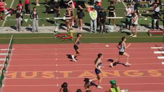 GIRLS VARSITY 100MH HEAT 2 0726