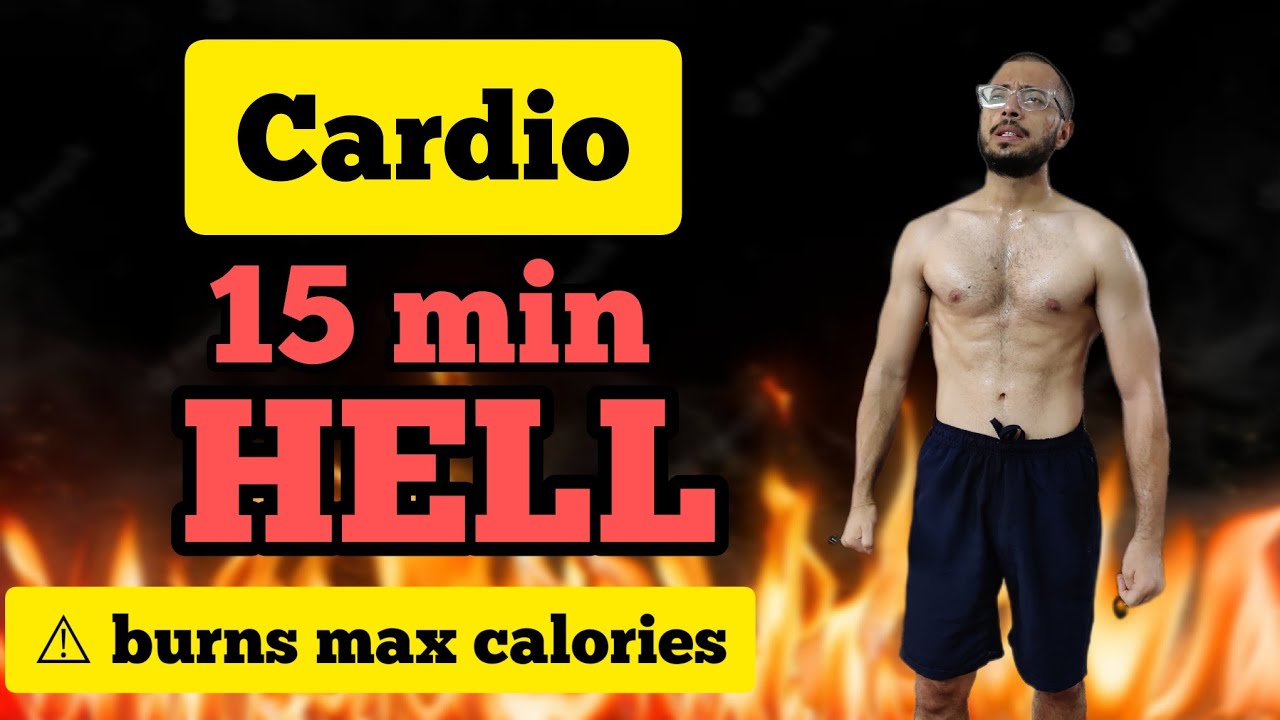 Cardio 15 min of Hell 💯 #workout #fatloss #homeworkout - YouTube