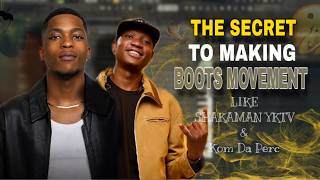 The Secret 🤫🔥To Making Boots Movement Like Shakaman yktv & Kom Da Perc From Scratch using fl Studio
