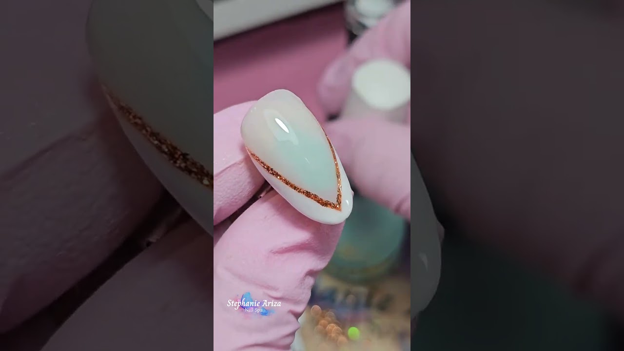 diseño de francés con relieve 💕😍