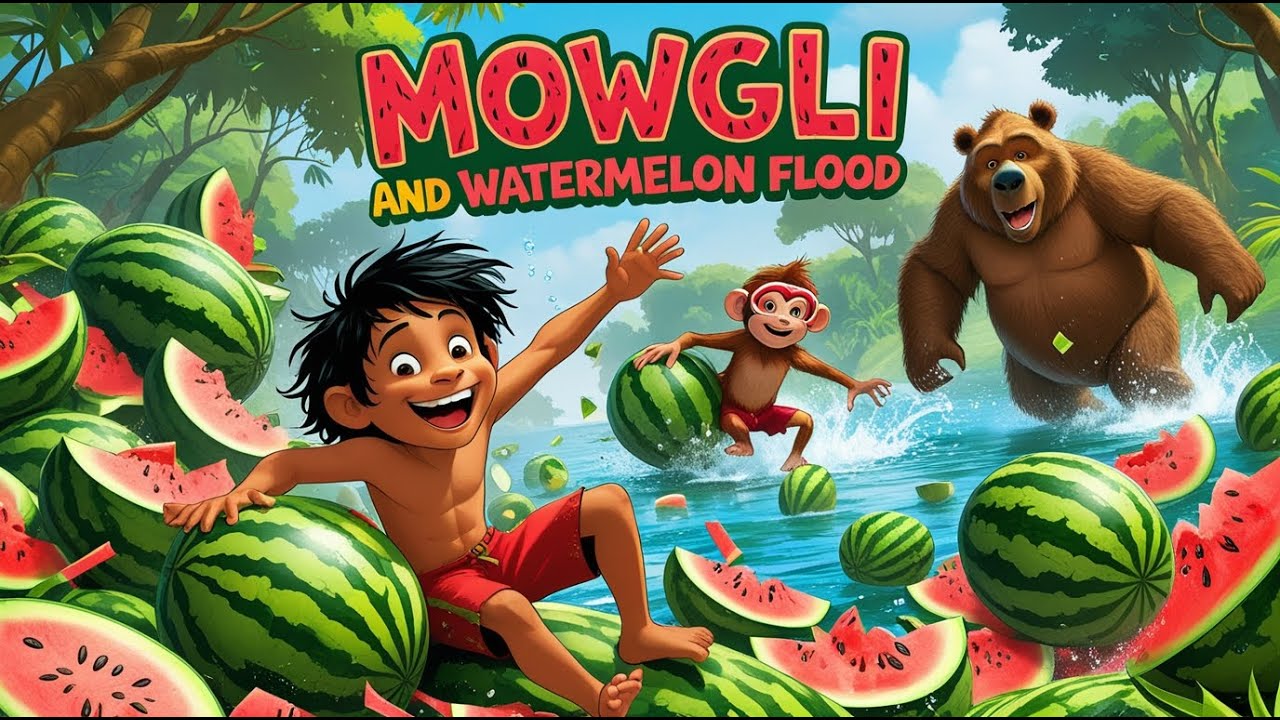Mowgli And Watermelon Flood | Jungle Book Story | Bedtime Story For Kids