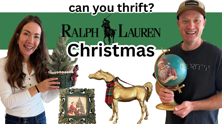 Can You Thrift Ralph Lauren Christmas?  Holiday Thrift Store Makeovers